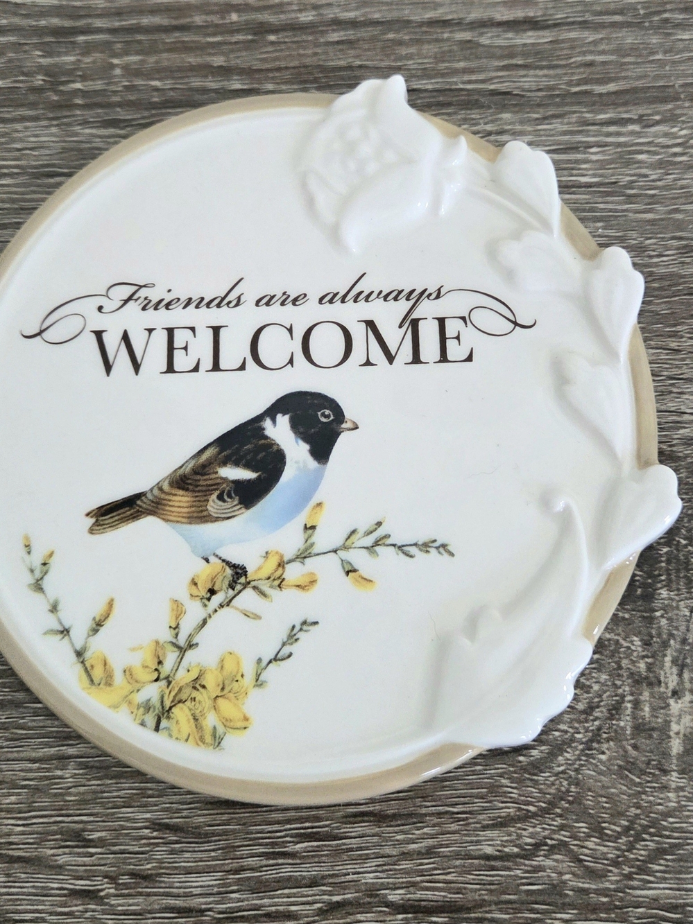 Grasslands Road White Decorative Wall Plaque